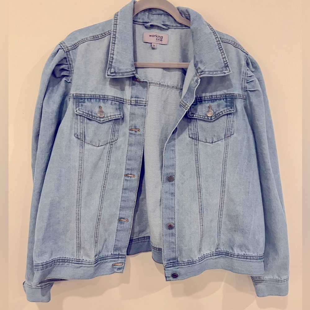 Working Title Denim Jean Jacket Size 3XL
